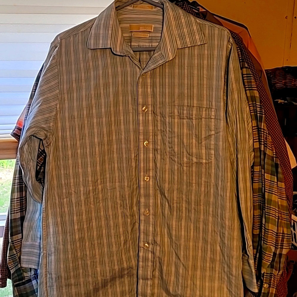 Michael kors button up long sleeve